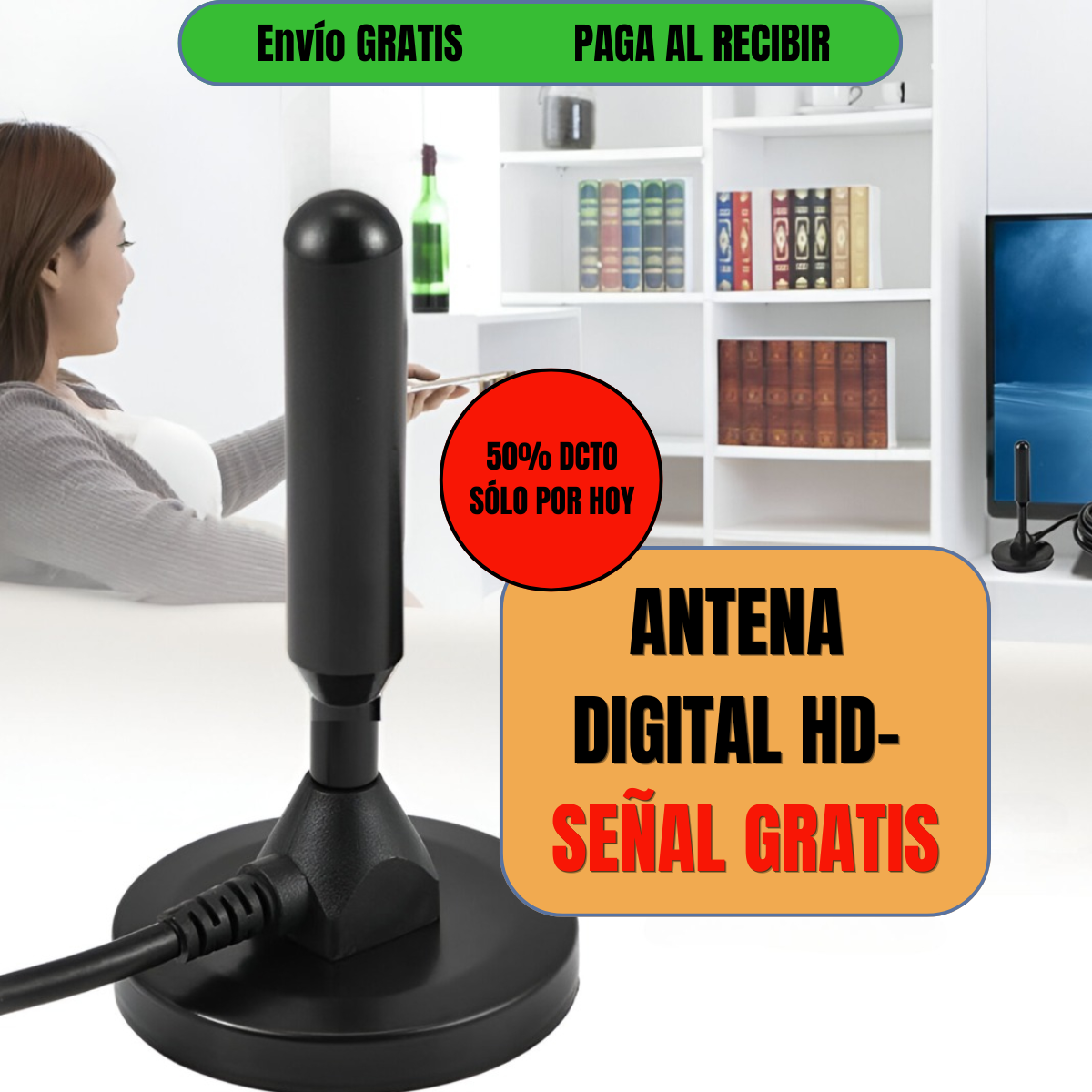 Antena digital HD Señal libre y gratis