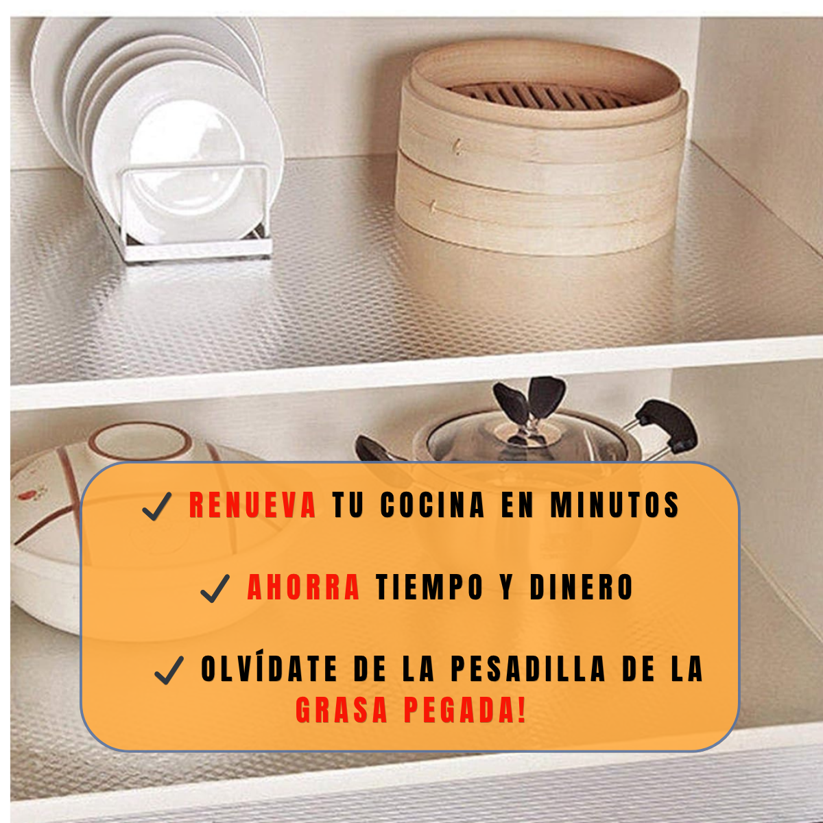 ALUMINIO ADHESIVO ANTIGRASA 50% OFF